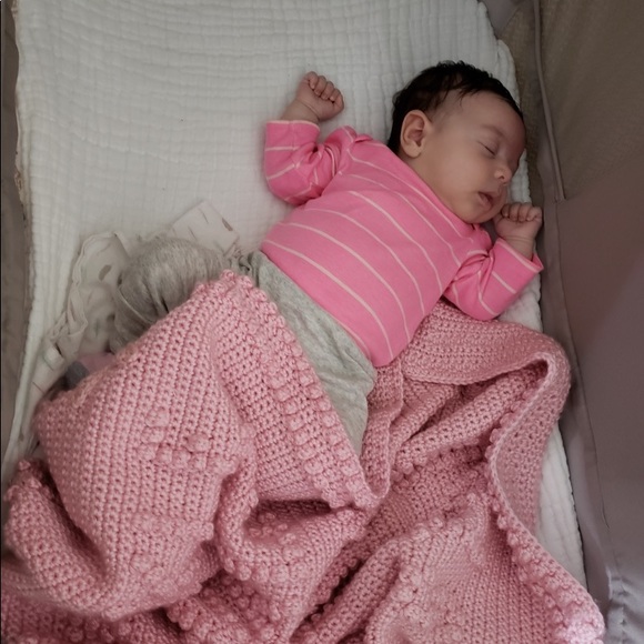 Crochet Baby Afghan. Twinkle Twinkle Little Star⭐️ - BLUE - Picture 2 of 3